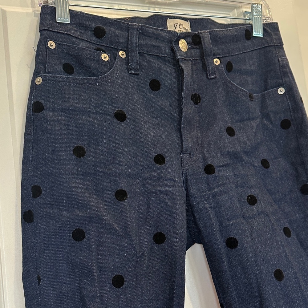 J. Crew Polka Dot Jeans